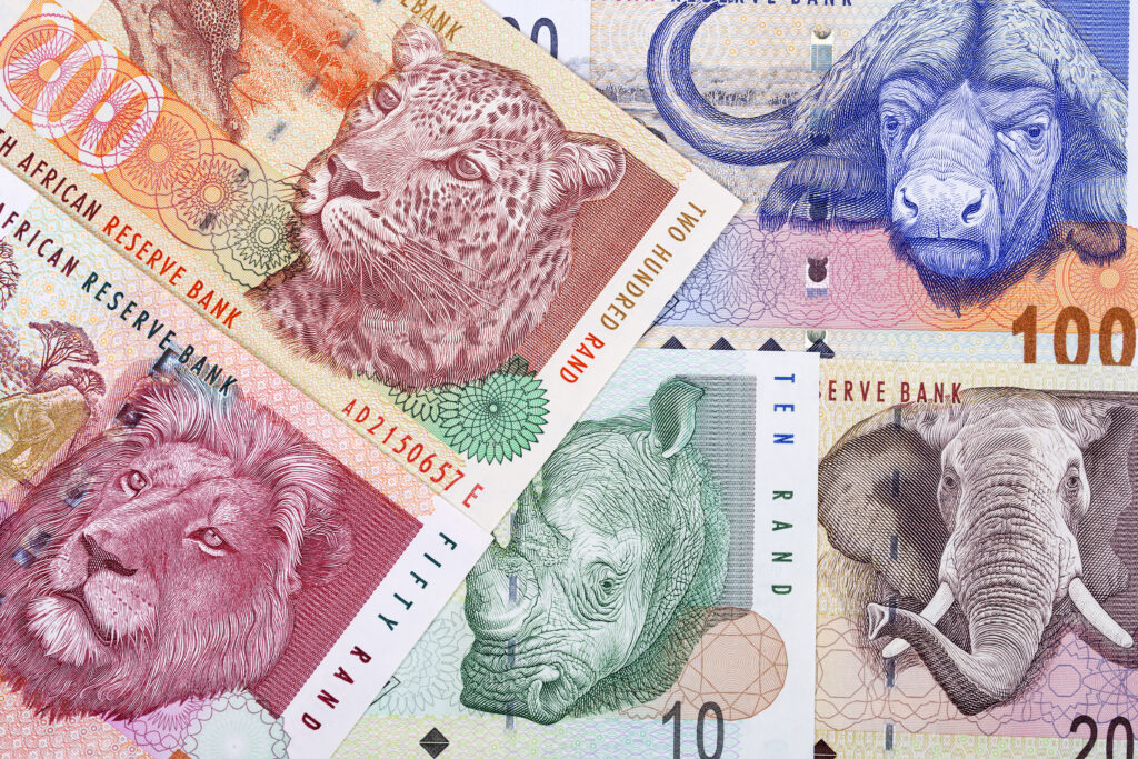 South African rand banknotes — sell gold for immediate EFT payment